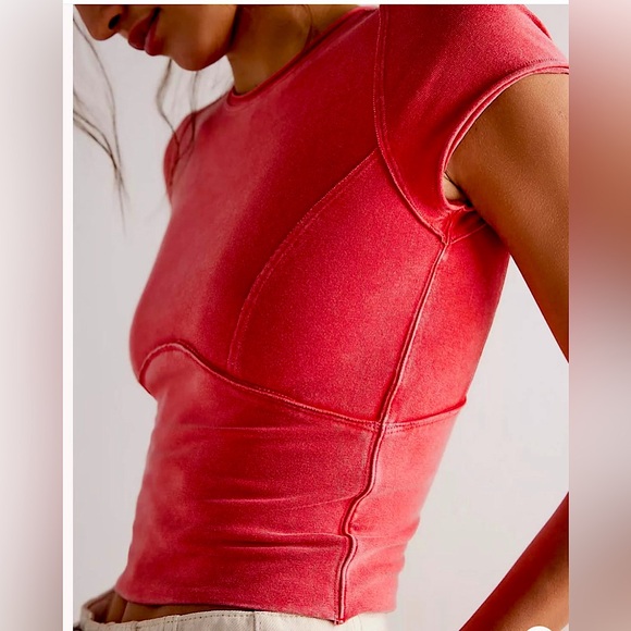 Red Free People Top - Picture 1 of 2